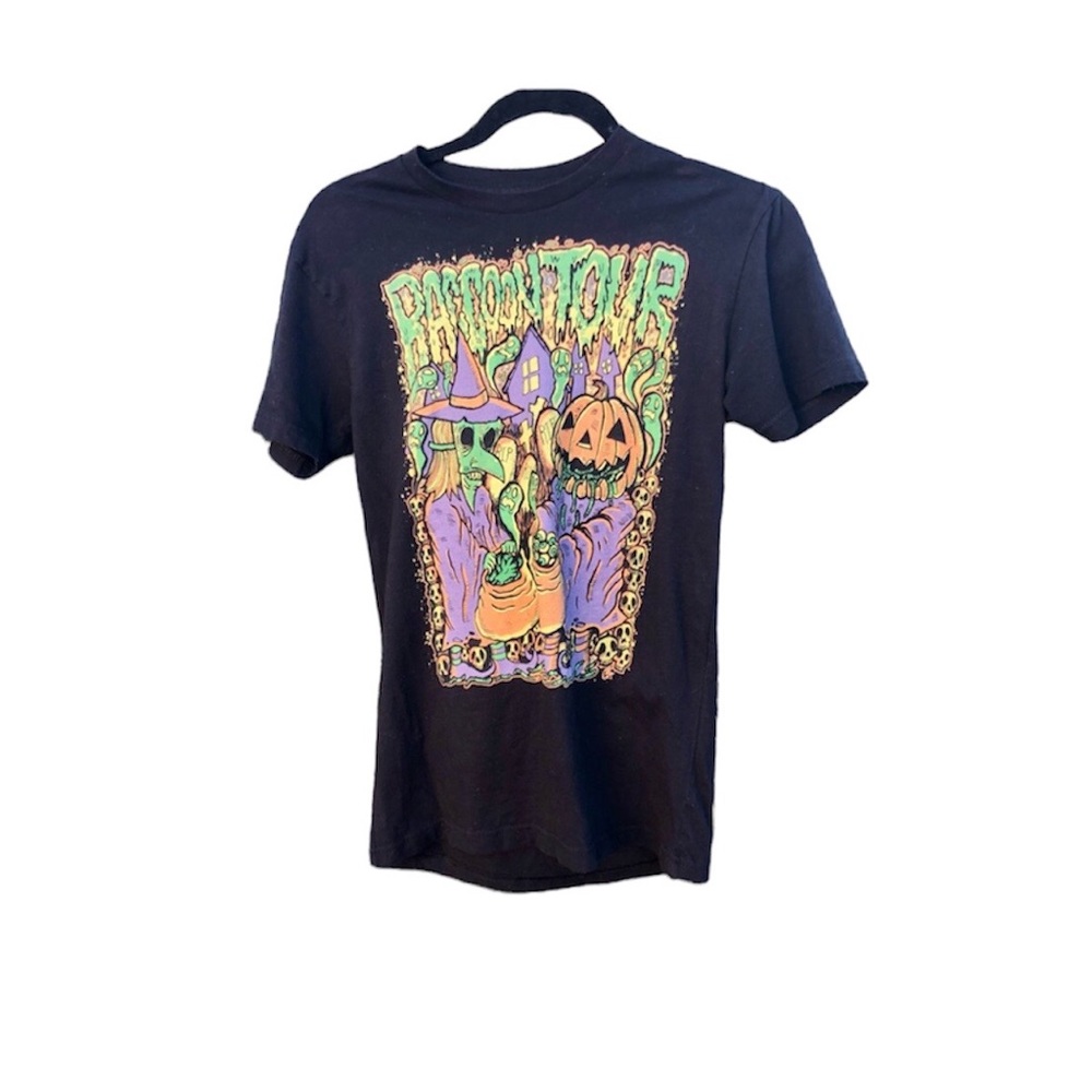 Halloween Raccoon Tour Tee Shirt Kids Sz. XS